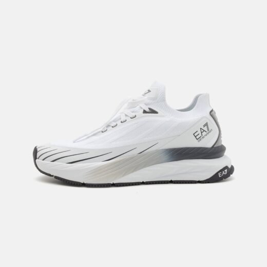 EA7 Emporio Armani CRUSHER SONIC – Baskets basses – blanc / periscope / gris – 43