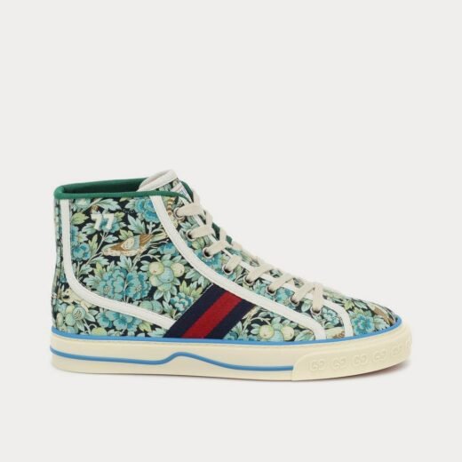 Gucci Baskets montantes vertes x Liberty Tennis '77 – 35