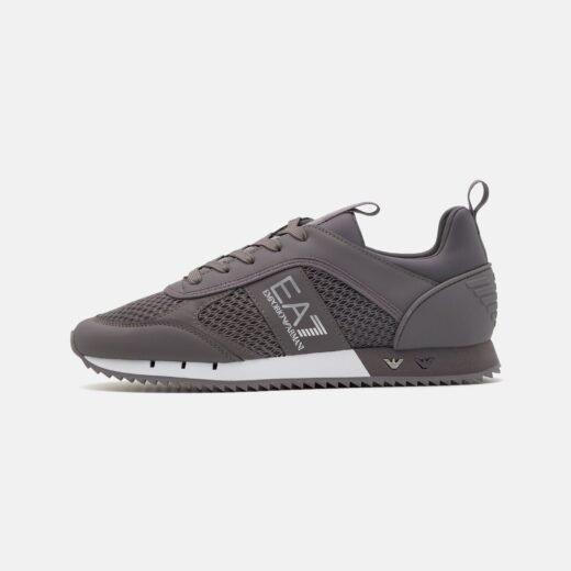 EA7 Emporio Armani LACES – Baskets basses – volcanic glass / silver – 43