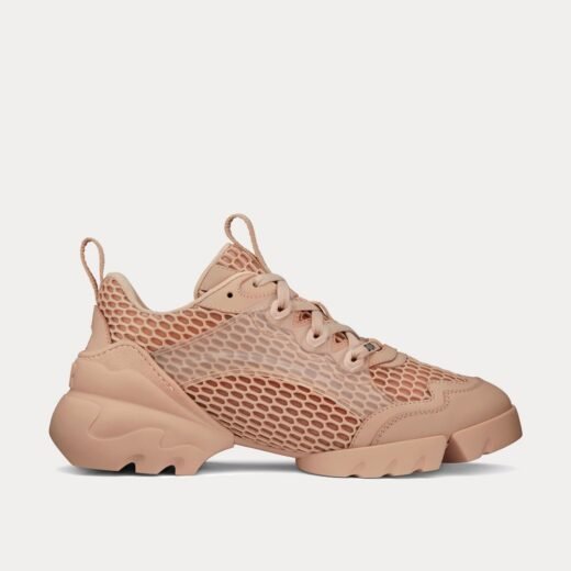 Dior Baskets basses D-Connect en mesh nude – 35