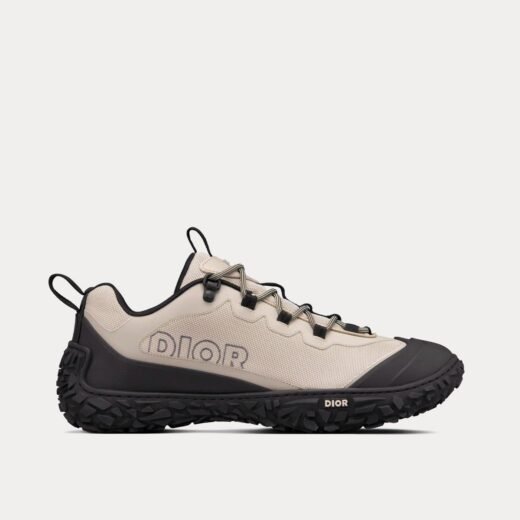 Dior Baskets basses Diorizon Hiking en mesh technique gris et caoutchouc noir – 35