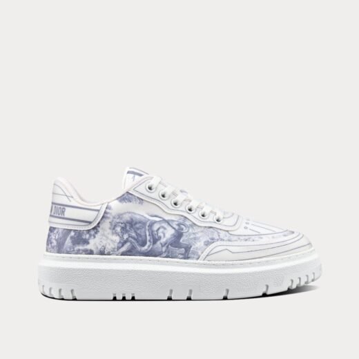Baskets basses Dior Addict en toile de Jouy technique bleue – 35