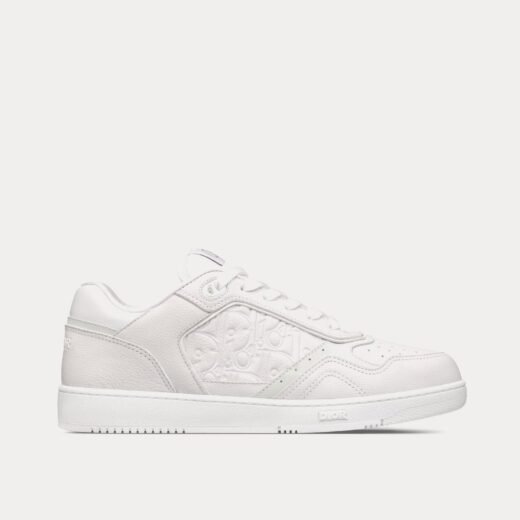Baskets basses Dior B27 en cuir de veau grainé blanc et cuir Dior Gravity blanc – 35