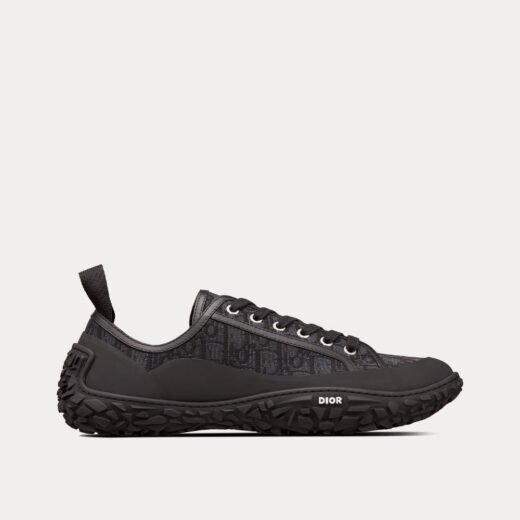 Baskets basses Dior B28 noires en jacquard Dior Oblique et caoutchouc – 35