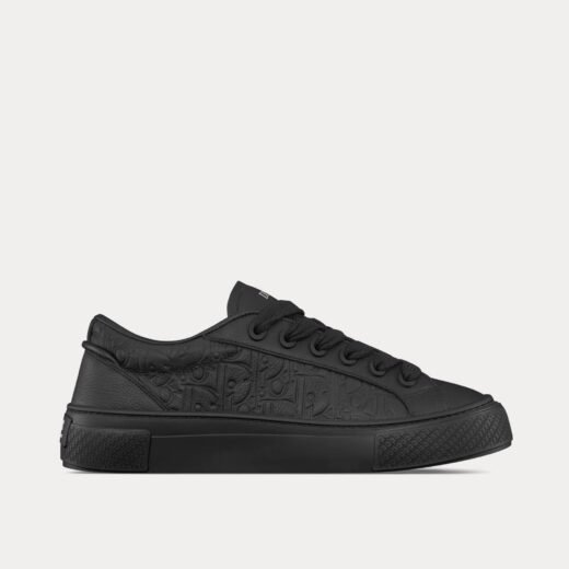 Baskets basses Dior B33 en cuir de veau grainé noir et cuir Dior Gravity noir – 35