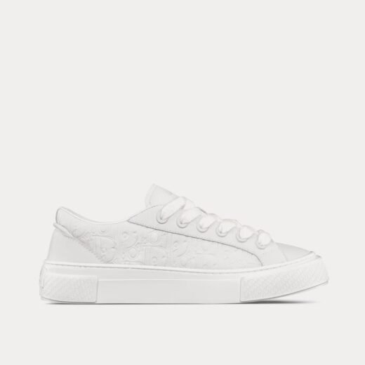 Baskets basses Dior B33 en cuir de veau grainé blanc et cuir Dior Gravity blanc – 35