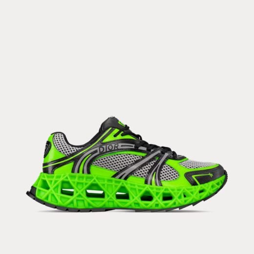 Baskets basses Dior B35 NXXT Mesh vert fluo / noir – 35