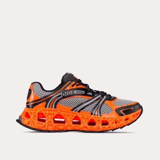 Baskets basses Dior B35 NXXT Mesh orange fluo / noir – 35