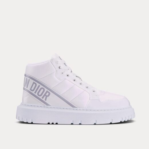 Baskets montantes blanches en nylon matelassé Dior D-Player – 35