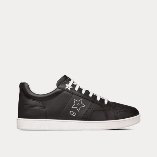 Baskets basses Dior Dior Star en cuir de veau noir – 35