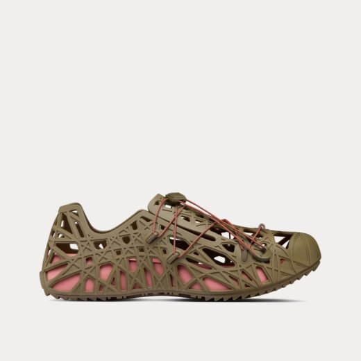 Sandales Dior Dior Warp Khaki Cosmo en caoutchouc avec motif Cannage déformé – 35