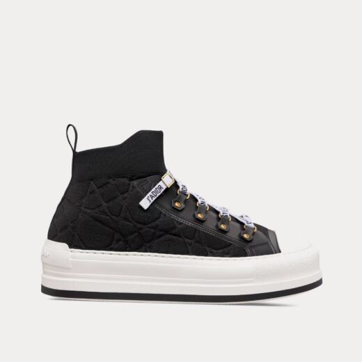 Dior Baskets montantes Walk'n'Dior Platform en mesh technique macrocannage noir – 35