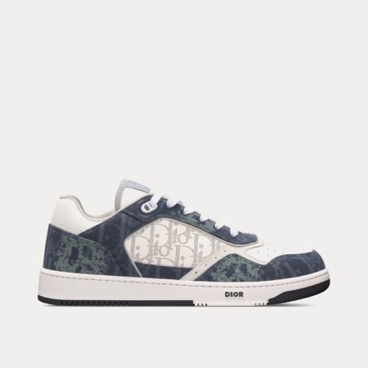 Dior Baskets basses Tears Denim B27 en denim bleu Dior Oblique et Peace Sign – 35