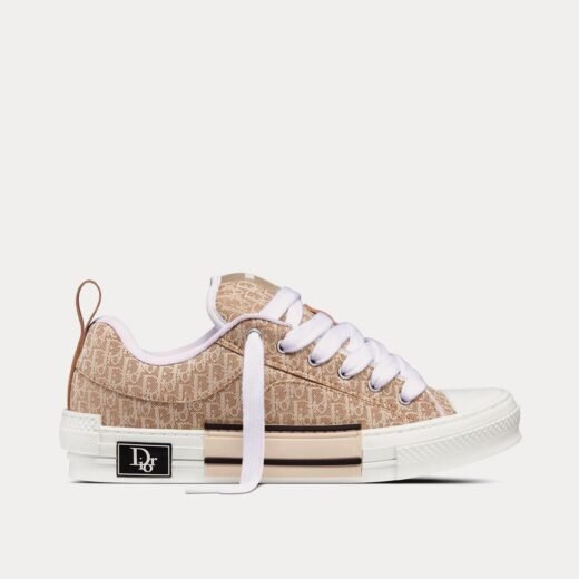 Dior Baskets basses x ERL B23 Skater beiges en jacquard Dior Oblique – 35