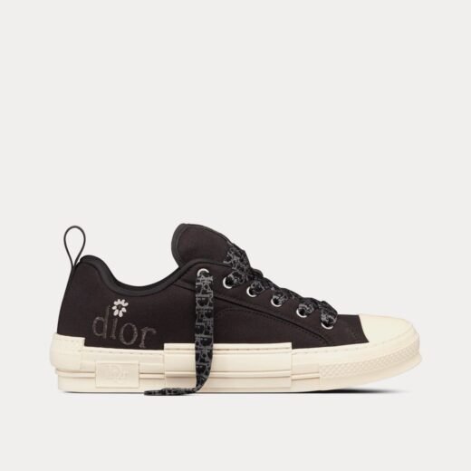 Dior Baskets basses en toile de coton noir x ERL B23 Skater – 35