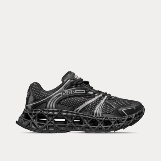 Dior Baskets basses x Kaws B35 NXXT en tissu technique noir et mesh technique noir – 35