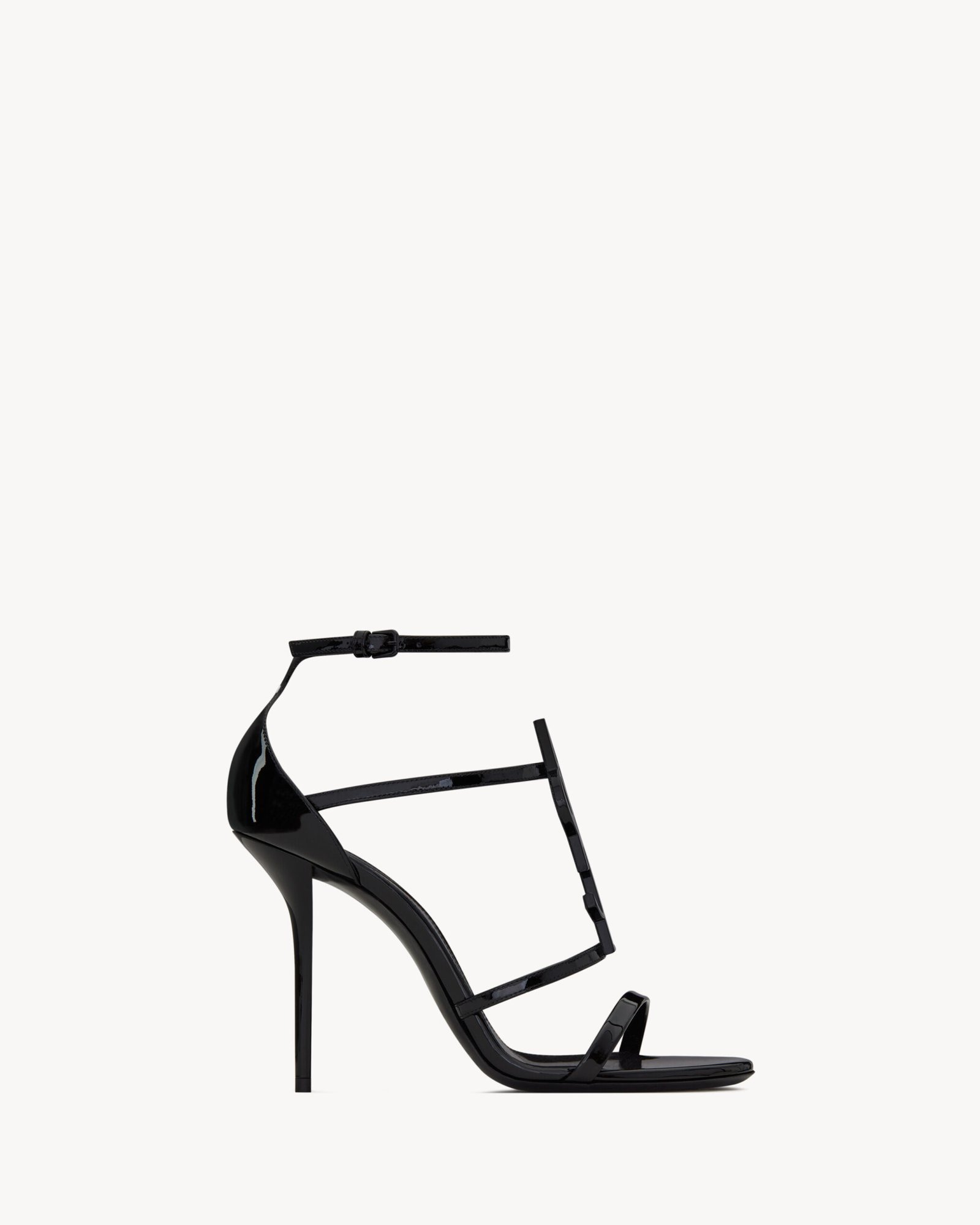 Saint Laurent CASSANDRA sandales en cuir verni