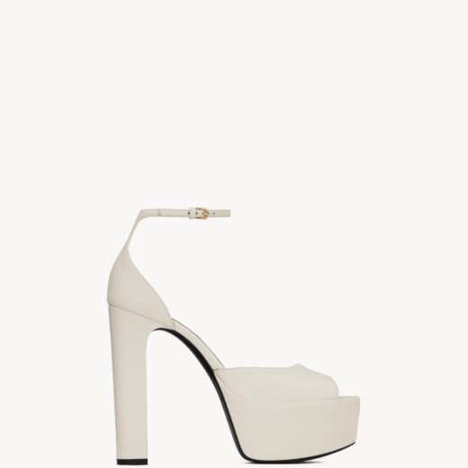 Saint Laurent JODIE sandales à plateforme en cuir lisse