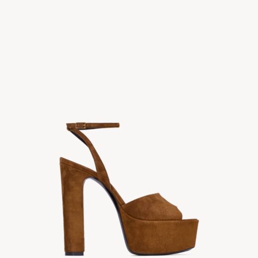 Saint Laurent JODIE sandales à plateforme en suède