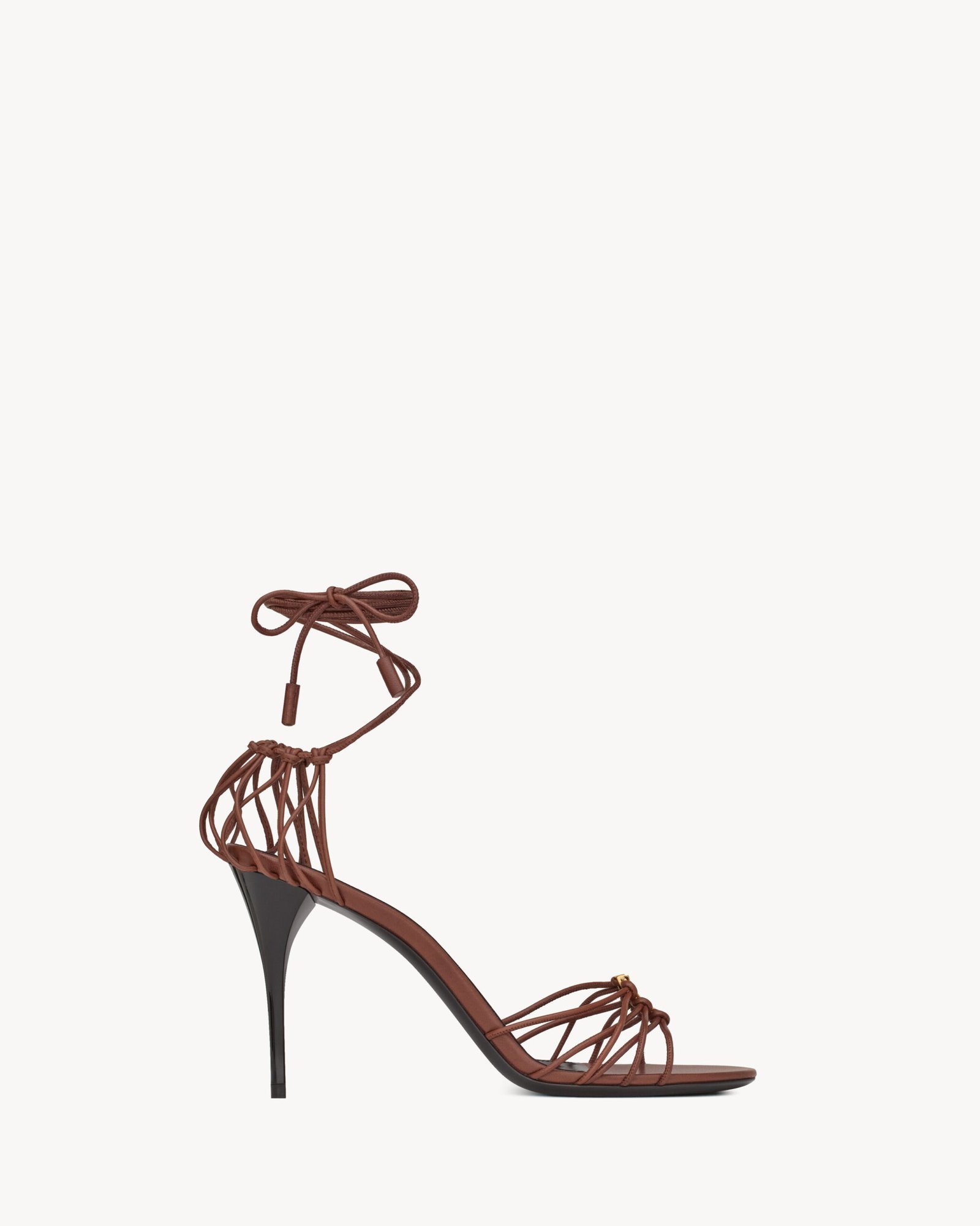 Saint Laurent BABYLONE sandales en cuir lisse