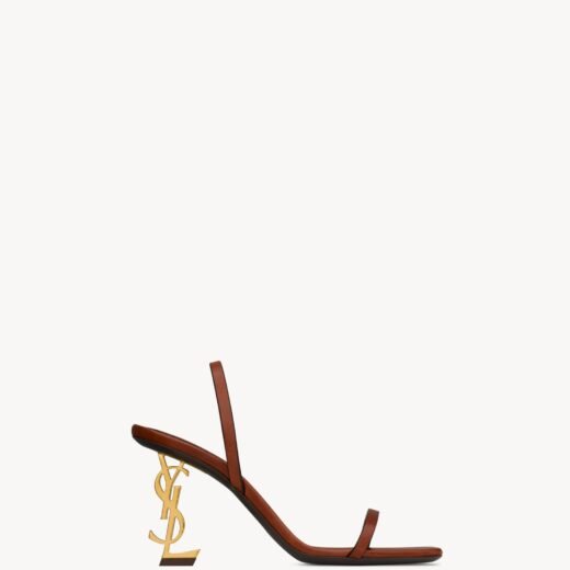 Saint Laurent OPYUM slingbacks en cuir à tannage végétal