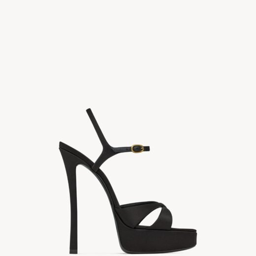 Saint Laurent DEBBIE sandales à plateforme en crêpe satin