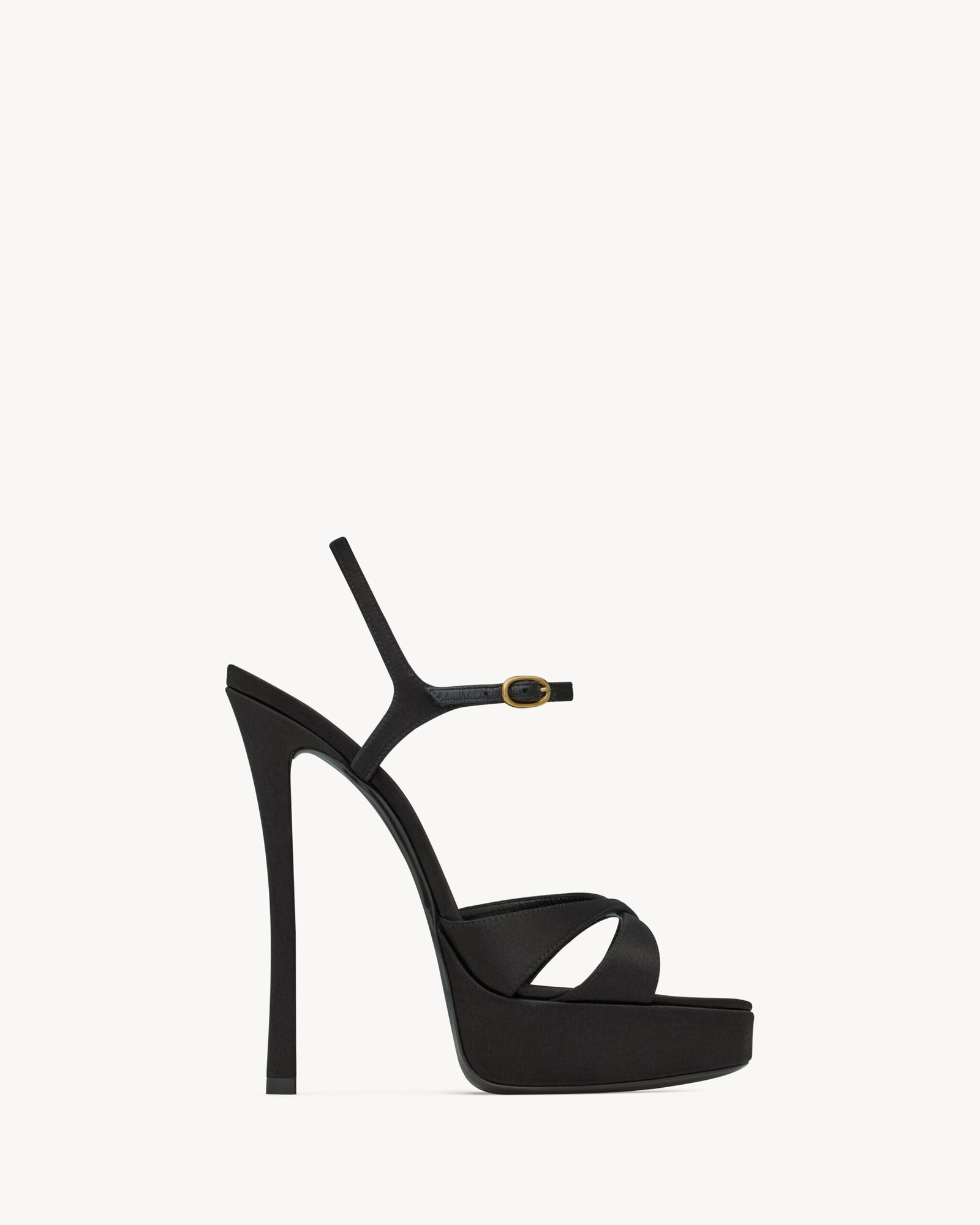 Saint Laurent DEBBIE sandales à plateforme en crêpe satin
