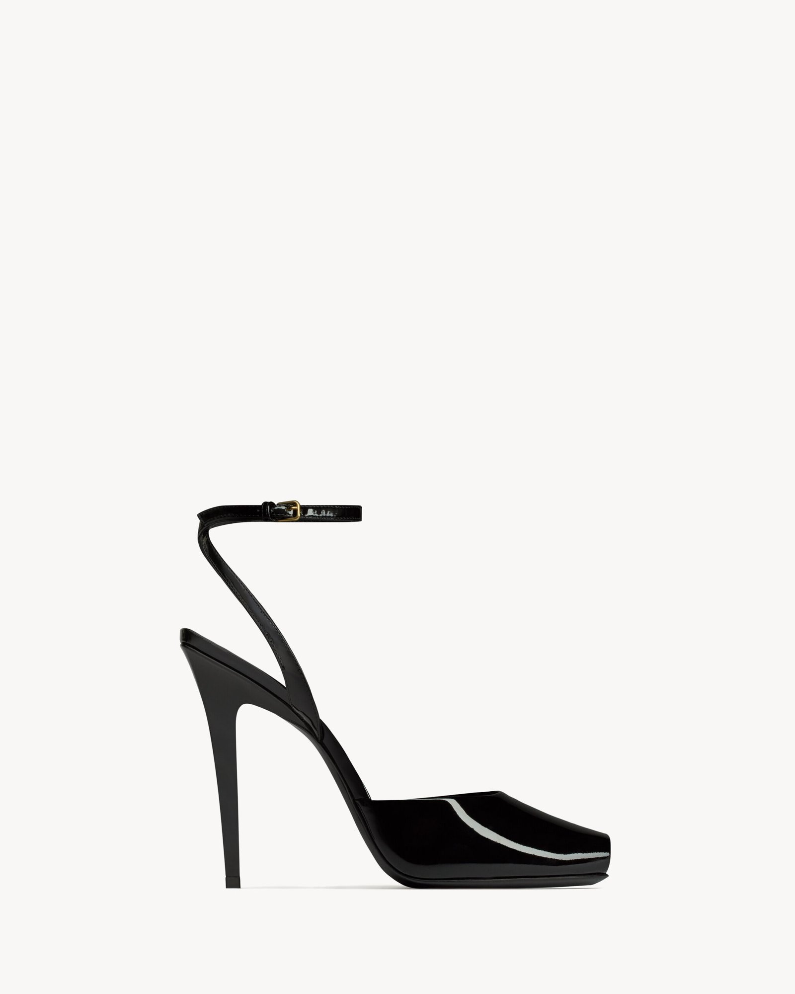 Saint Laurent LA SCANDALE sandales en cuir verni
