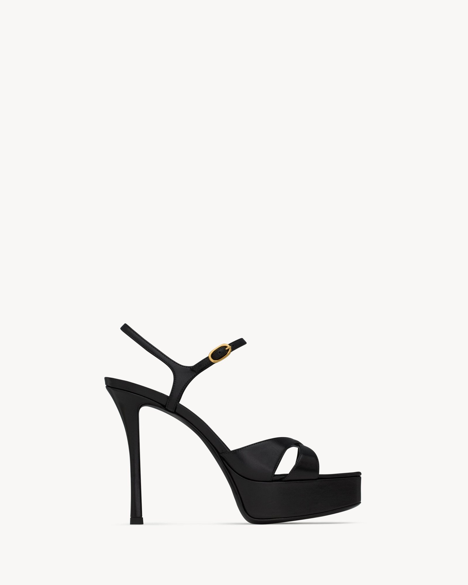 Saint Laurent DEBBIE sandales à plateforme en cuir lisse