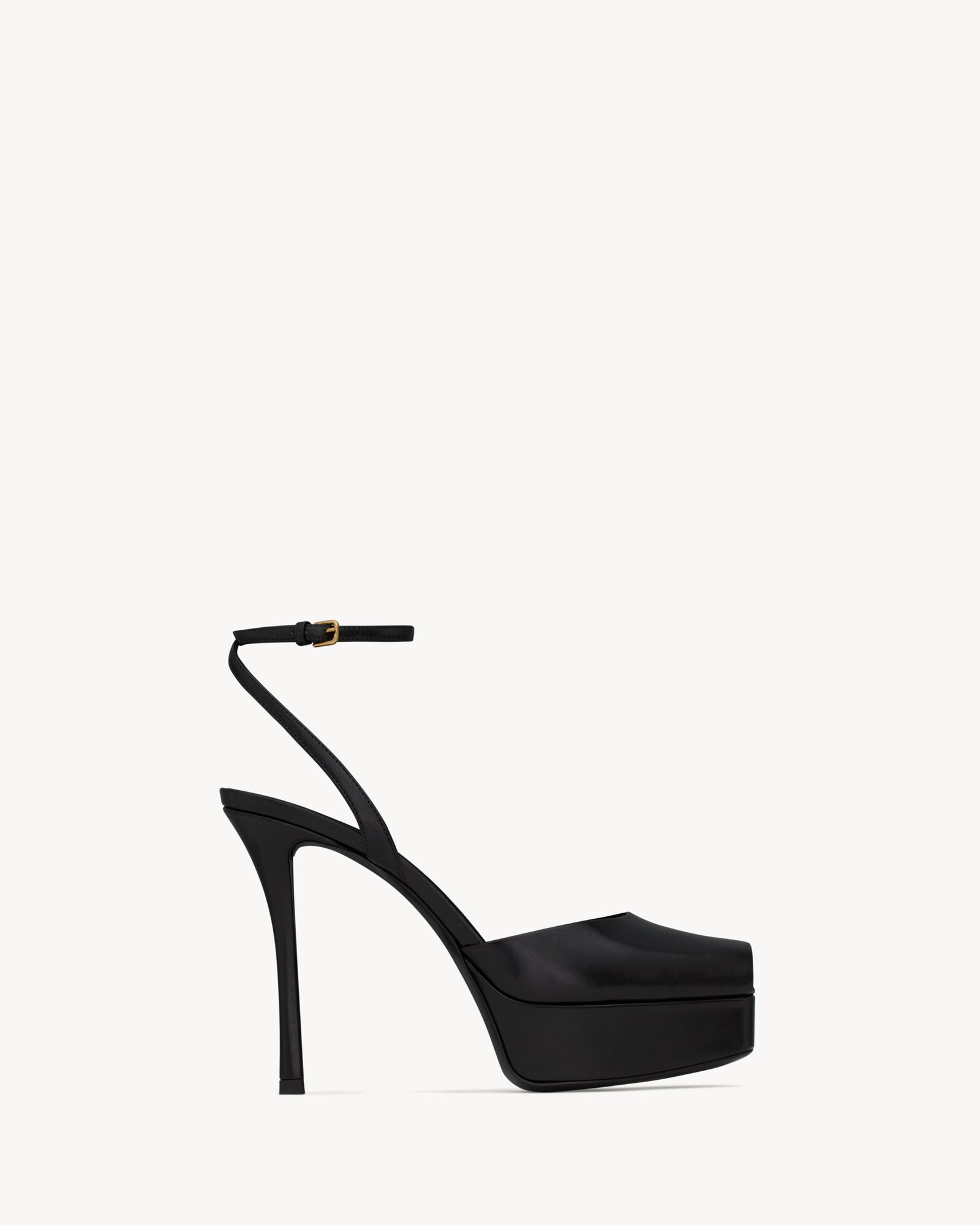Saint Laurent LA SCANDALE sandales à plateforme en cuir lisse
