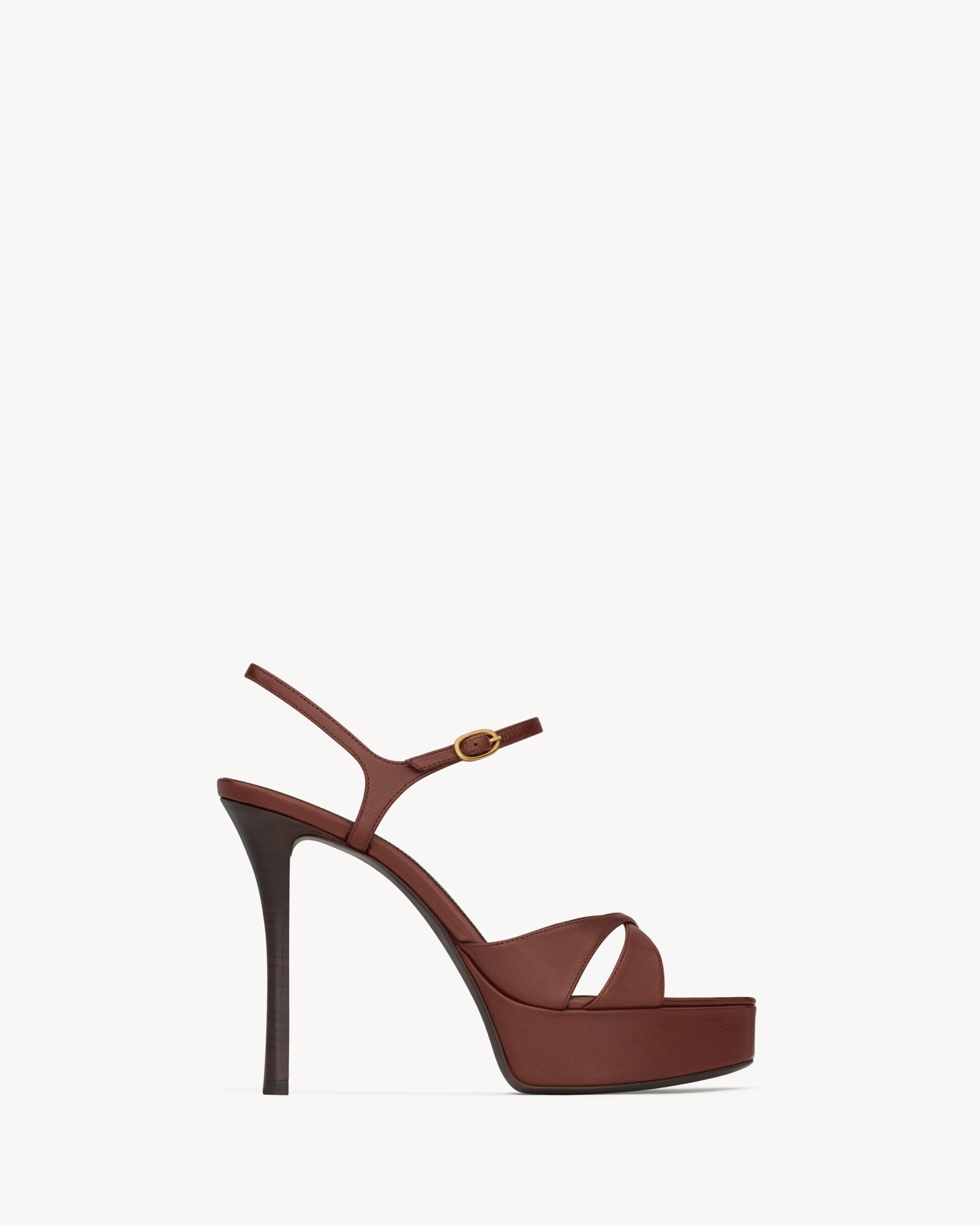Saint Laurent DEBBIE sandales à plateforme en cuir lisse
