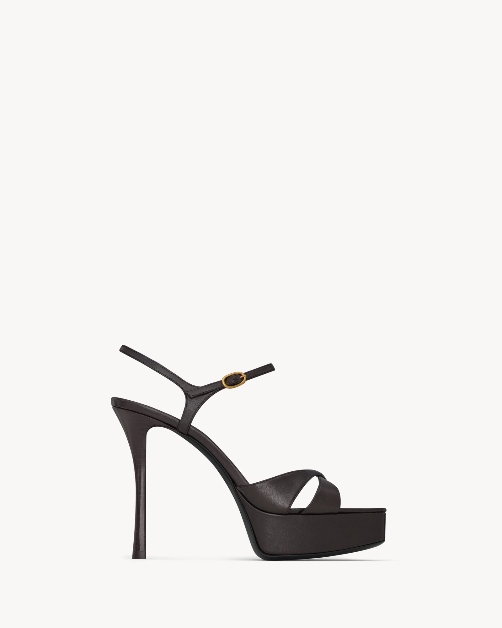 Saint Laurent DEBBIE sandales à plateforme en cuir lisse