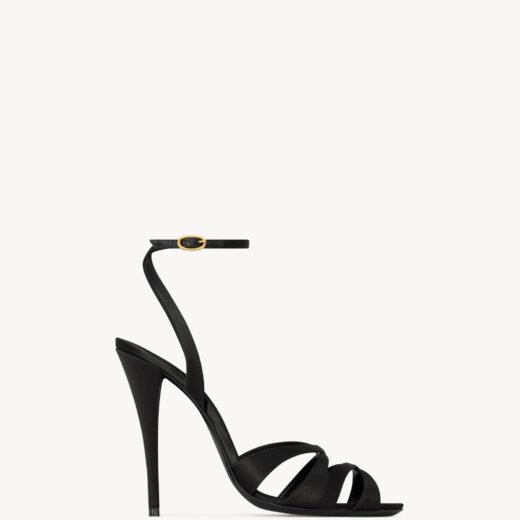 Saint Laurent CHANDELLE sandales en crêpe satin