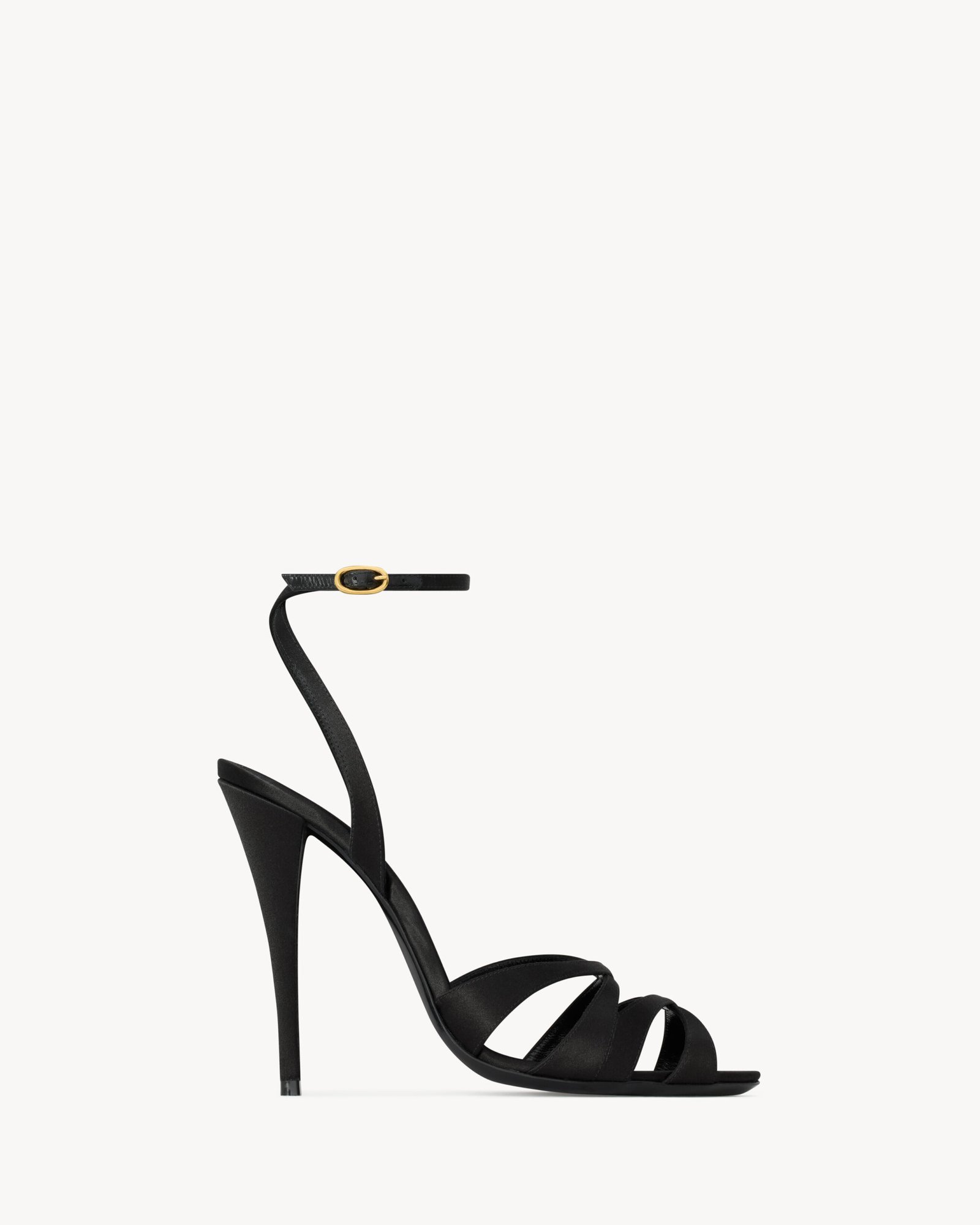 Saint Laurent CHANDELLE sandales en crêpe satin