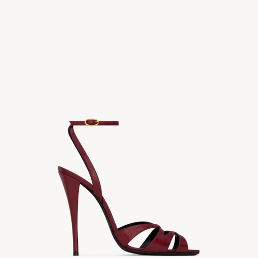 Saint Laurent CHANDELLE sandales en cuir lisse