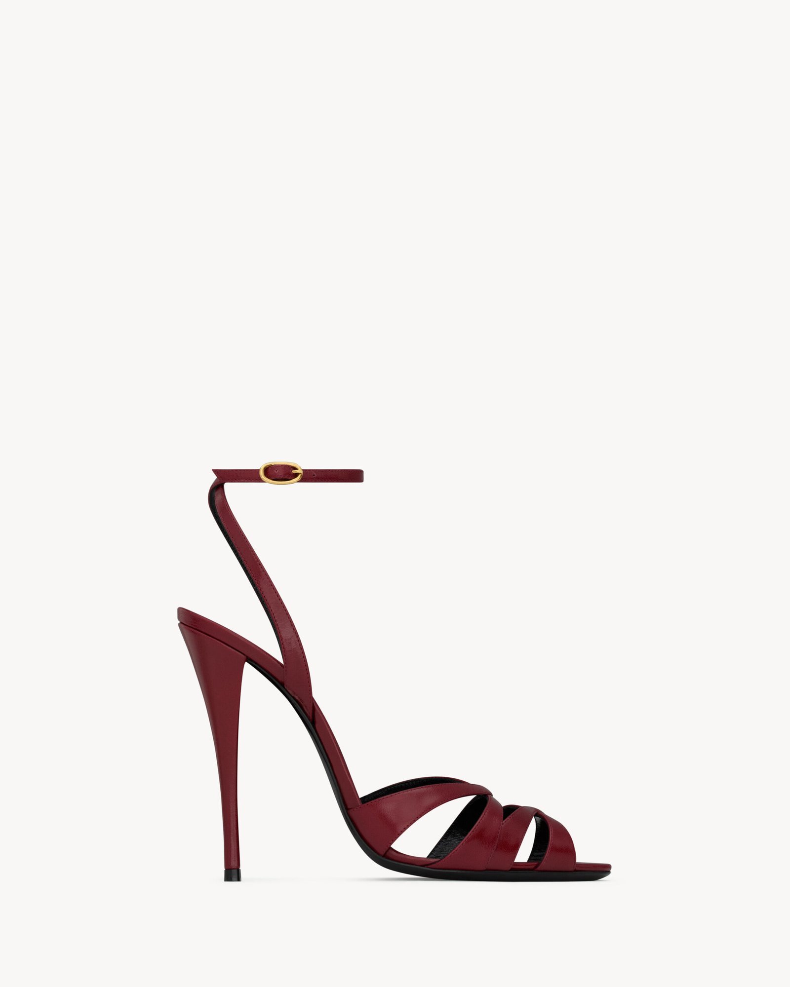 Saint Laurent CHANDELLE sandales en cuir lisse