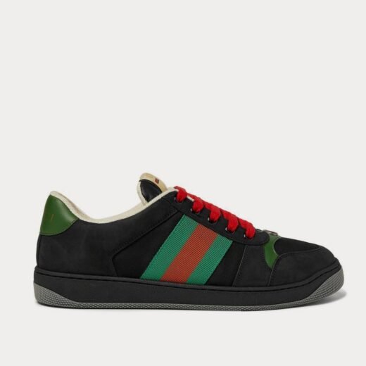 Gucci Baskets basses noires Screener en cuir