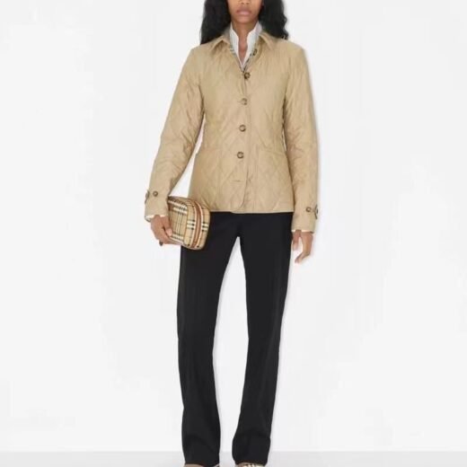 Burberry Veste technique matelassée à manches longues et isolante