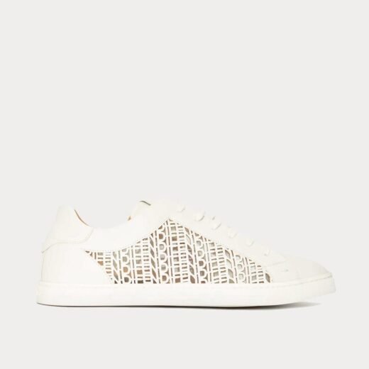 Fendi Baskets basses blanches à logo découpé au laser – 35