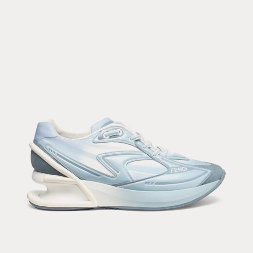 Fendi Baskets basses First 1 en nylon bleu – 35