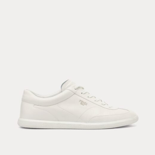Fendi Baskets basses by Stefano Pilati Slim en cuir blanc – 35