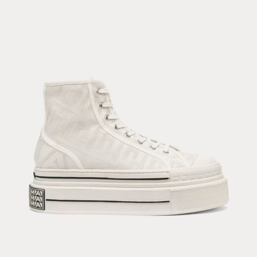 Fendi Baskets montantes blanches en toile Domino by Marc Jacobs – 35