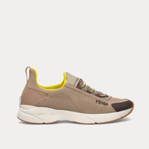 Fendi Baskets basses Faster Mesh beiges – 35
