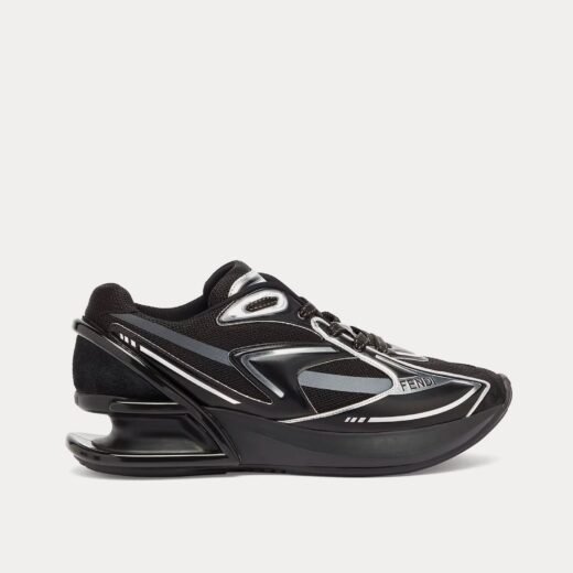Fendi Baskets basses noires en tissu First 1 – 35
