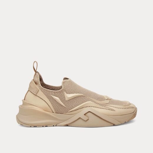 Fendi Baskets Flow Mesh Running beiges à enfiler – 35