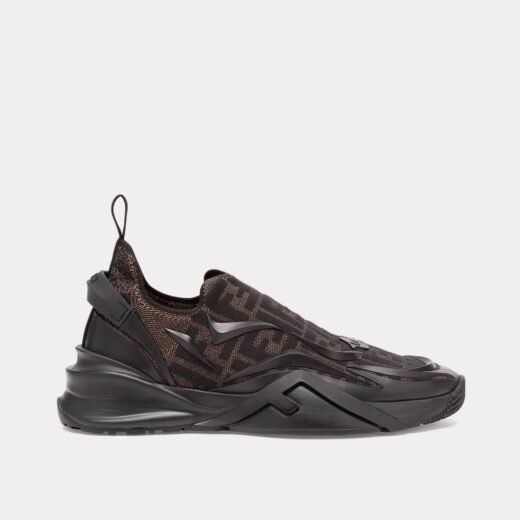 Fendi Baskets Flow Mesh marron à enfiler – 35