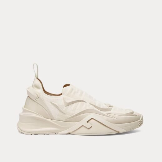 Fendi Baskets blanches Flow Mesh à enfiler – 35