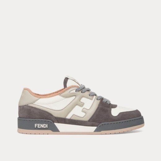Fendi Baskets basses Match en daim gris – 35
