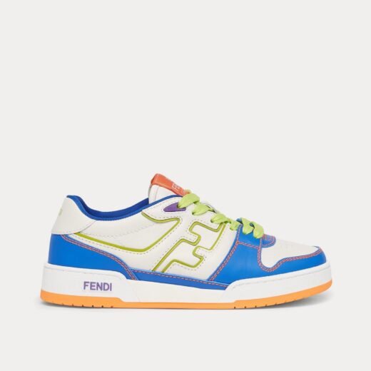 Fendi Baskets basses Match en cuir multicolore – 35