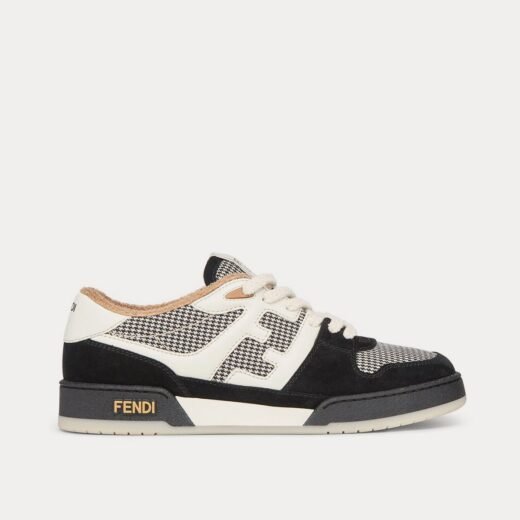 Fendi Baskets basses Match en daim noir – 35
